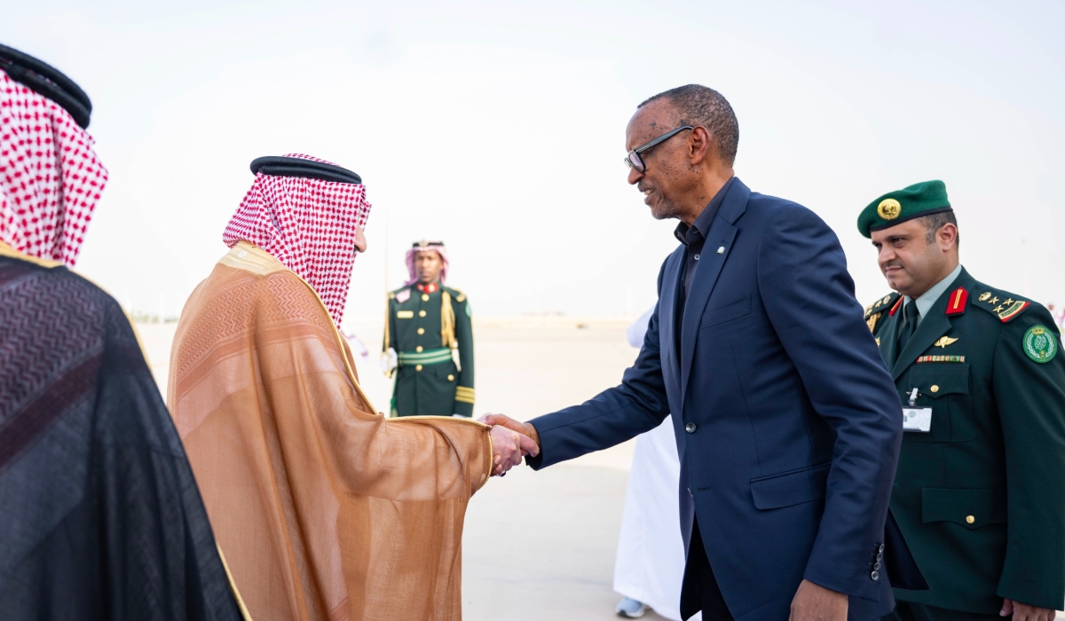 President Kagame arrives in Riyadh, Saudi Arabia for the World Economic Forum special meeting on Global Collaboration, Growth and Energy for Development on Saturday, April 27. Village Urugwiro