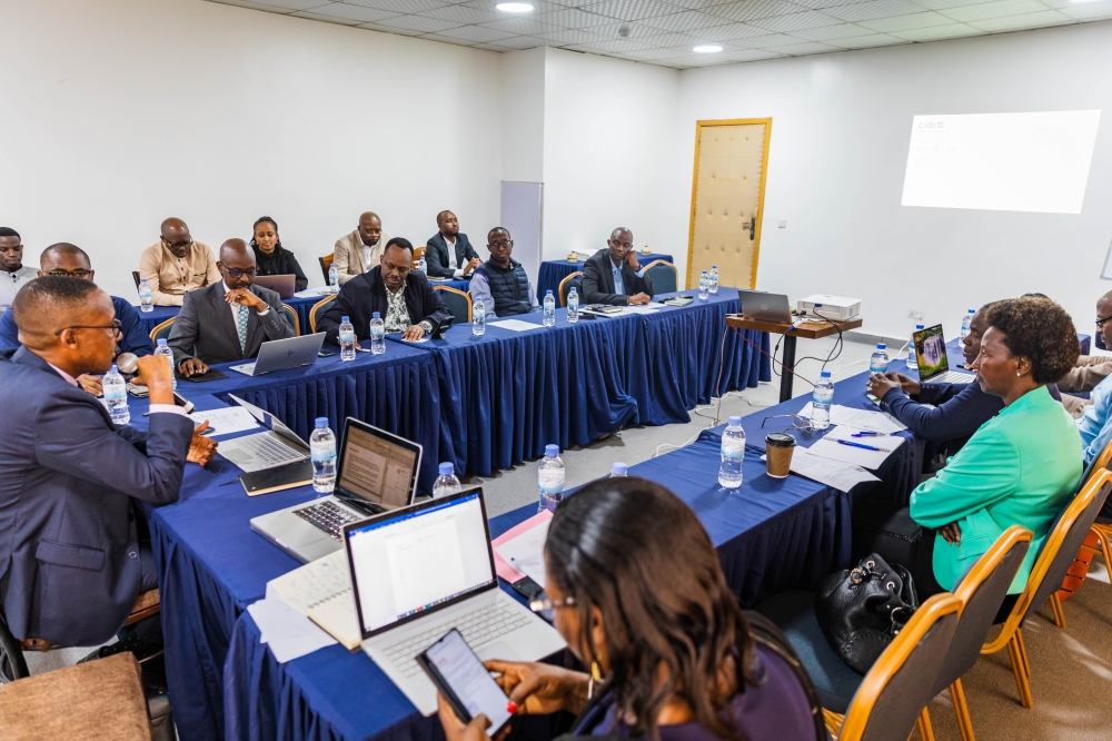 Some of the members of the Ciarb Rwanda branch that turned up for the general assembly. Ciarb officials believe the institute will have trained chartered Rwandan arbitrators by the end of 2025. All photos by Craish Bahizi