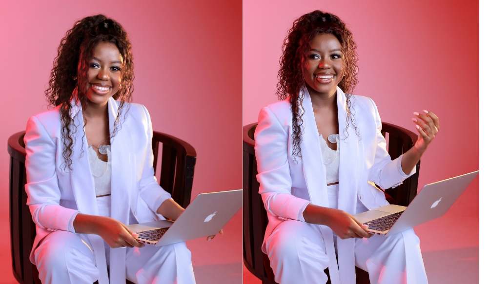 Sephora Buyoya, a beauty enthusiast during the interview. Courtesy