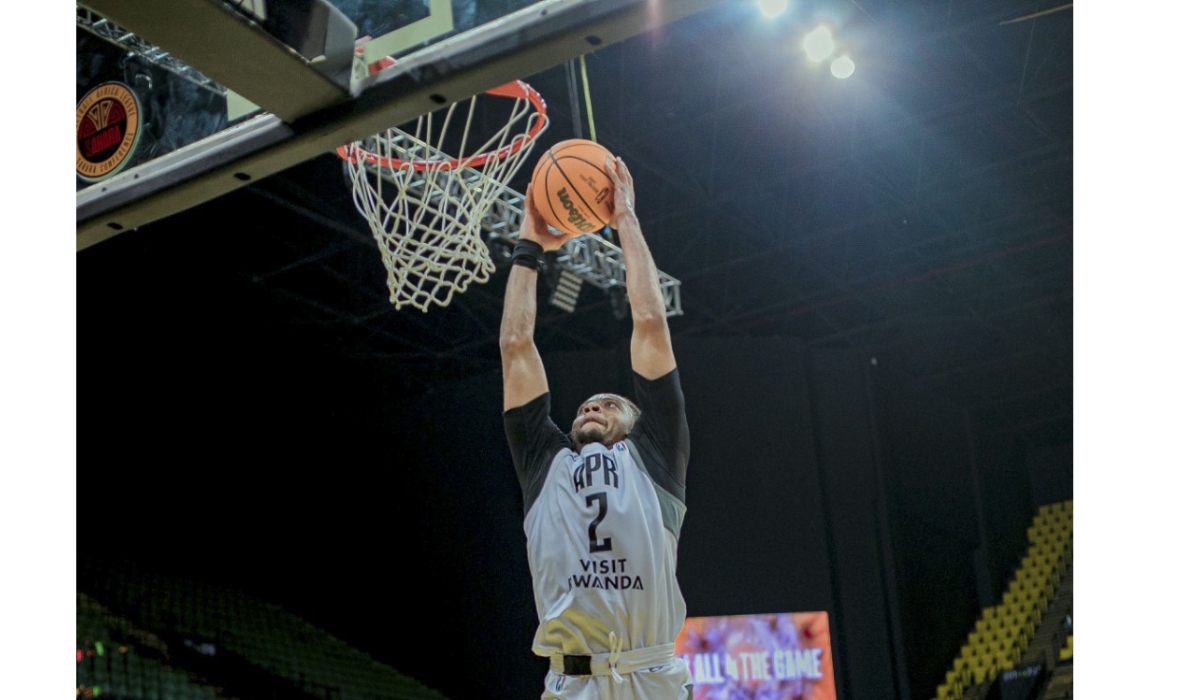 APR BBC point-guard Obadiah Noel in action during the game in Dakar, Senegal on Tuesday, May 7. Noel scored 24 points to help APR improve their conference win ration to 2-1 after beating AS Douanes 66-61 at home to the Dakar Arena on Tuesday night-courtesy