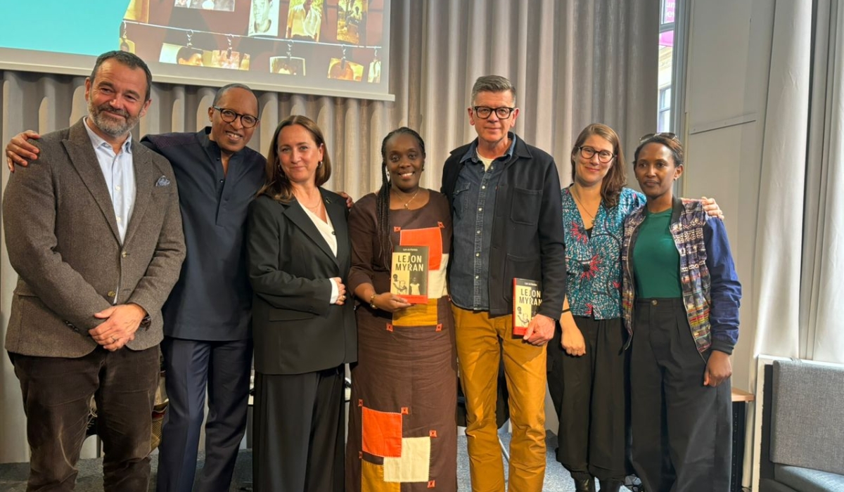 L-R: State Secretary to the Prime Minister, Johan Jakobsson; Eugene Bushayija, a member of the Rwandan Community; Petra Mårselius, Director of the Living History Forum; Ambassador Diane Gashumba; Sweden’s Equality Ombudsman, Lars Arrhenius; Ambassador Jenny Ohlsson, Swedish Ambassador to Eritrea, and Ibuka-Sweden President Josine Kanamugire.