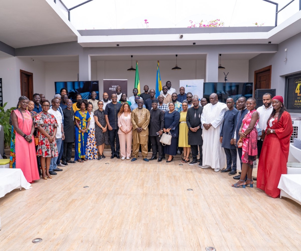 Participants pose for a group photo as RDB, in collaboration with the Rwandan embassy in Senegal, hosted “a momentous culinary affair” in Dakar on May 11.