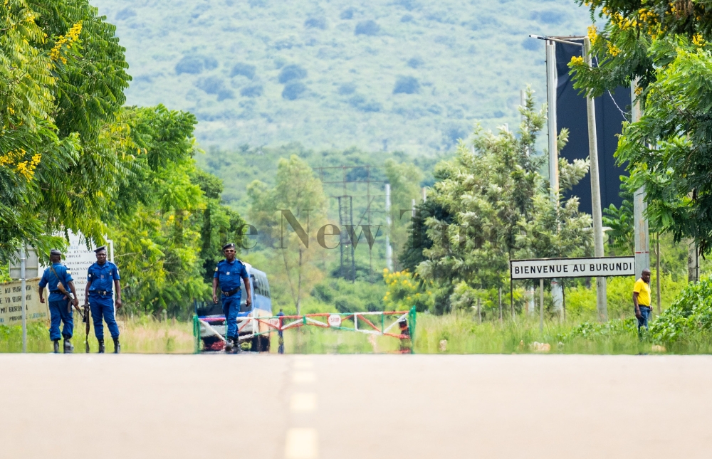 A view of Burundi&#039;s closed border at Nemba one stop border post. Rwandan government has refuted accusations from Burundi linking it to involvement in the grenade attacks. Mugwiza