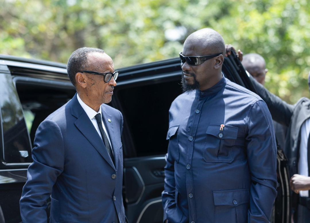 President Paul Kagame was received by his host President Mamadi Doumbouya in Conakry on Monday, May 13.