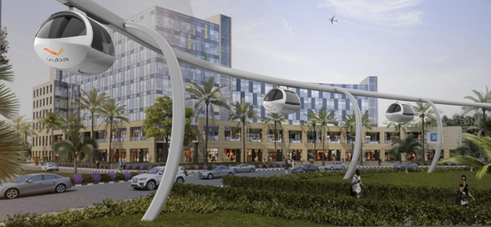 A view of artistic impression of the project. Vuba Corp had pledged to invest $1.3 billion to deploy 144 kilometres of guideway network for 2,500 autonomous pod cars in Rwanda by 2024. All photos: Courtesy.
