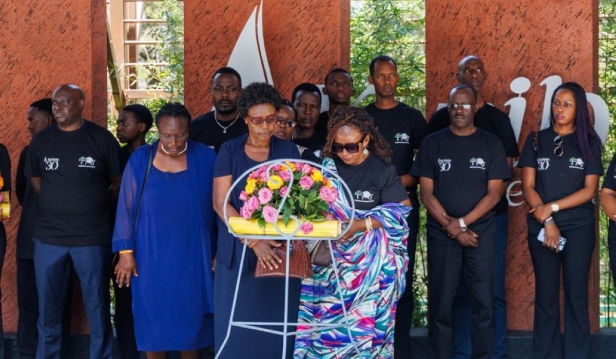 The Rwanda Tennis Federation  members lay wreaths in honour of victims of the 1994 Genocide against the Tutsi at Kigali Genocide Memorial Centre on Friday, May 17.