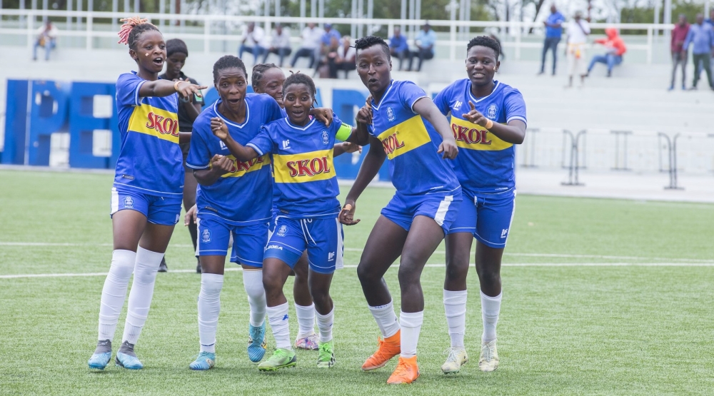 Rayon Sports WFC were crowned women’s league champions and Peace Cup winners on their debut season in women’s topflight league. Photo by Craish Bahizi