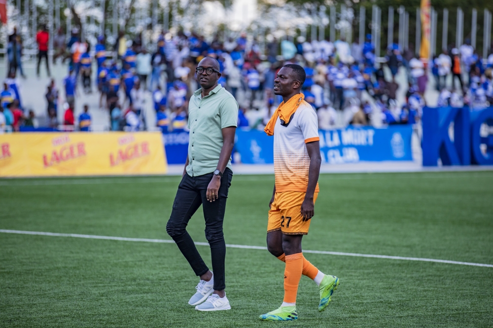 Bugesera FC head coach Francis Haringingo after beating Rayon Sports 1-0 at Kigali Pee stadium. Craish Bahizi