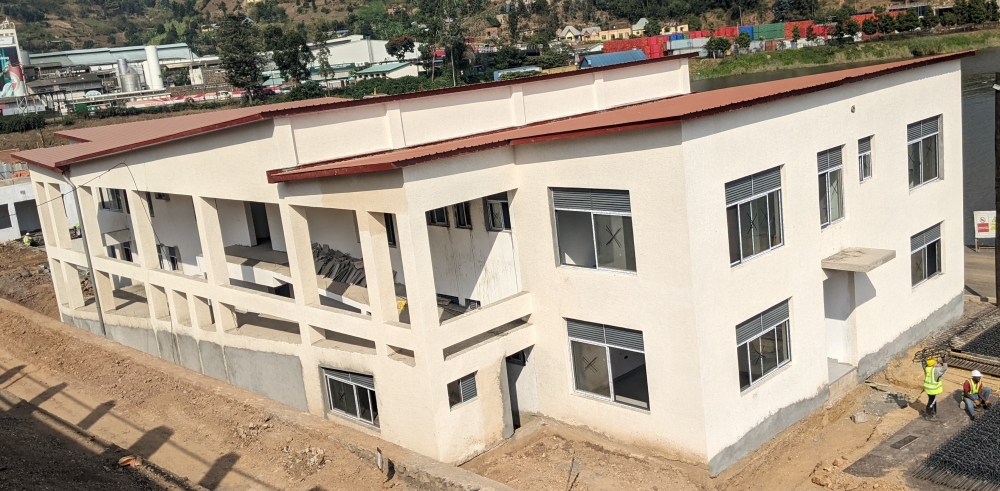 A two-level building which will include main offices, security check and restaurant, is one of different facilities on the shores of Lake Kivu in Nyamyumba Sector in Rubavu. Germain Nsanzimana