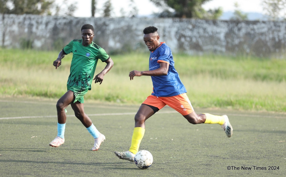 Ugandan striker Rashid Mutebi has declared that his primary goal is to help his team Vision FC secure their first-ever promotion to the topflight league. Photo by Craish Bahizi