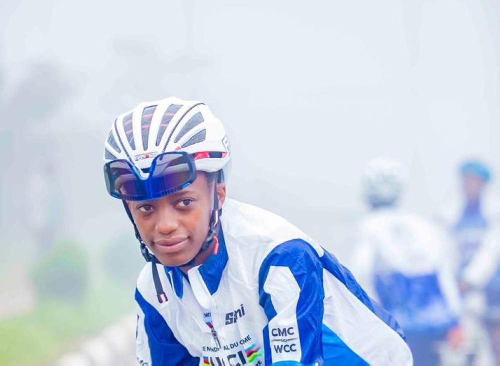 Rwandan female rider Djazilla Mwamikazi is one of Africa&#039;s top mountain bike riders-courtesy