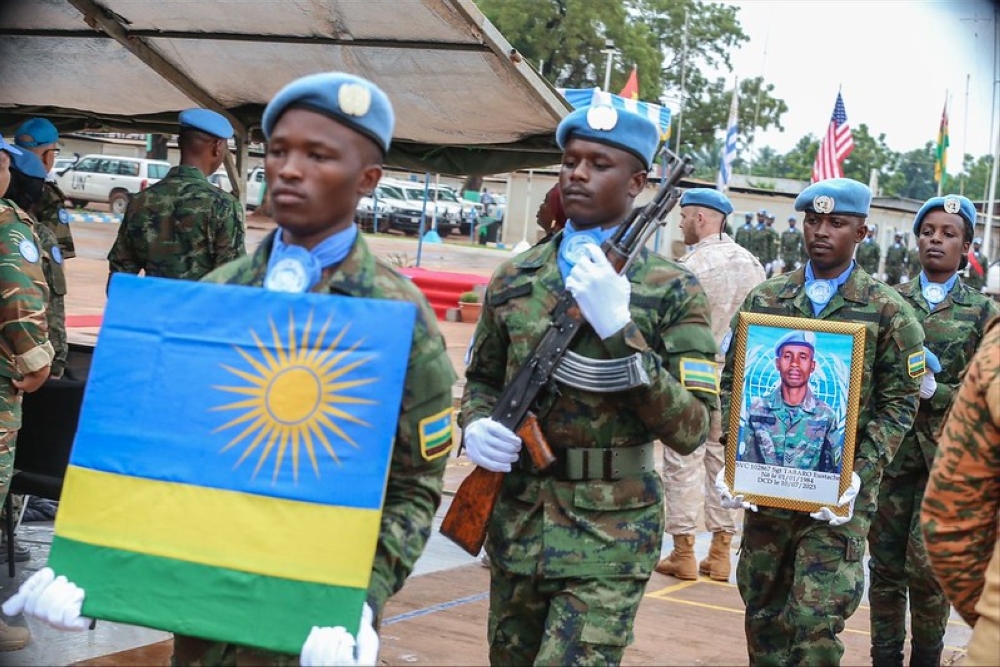 Late Sergeant Eustache Tabaro  served with the UN Multidimensional Integrated Stabilization Mission in the Central African Republic (MINUSCA). He is among officers to be honoured. File