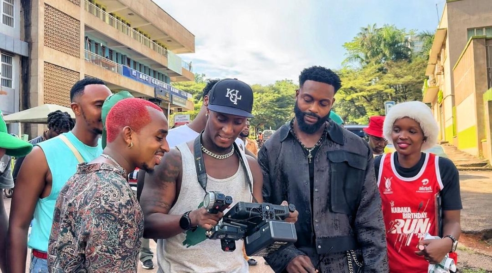 Faycal Tuyishime, Fayzo Pro ventured into the visual creation business in 2010. Captured here during a video shooting exercise in Kigali.