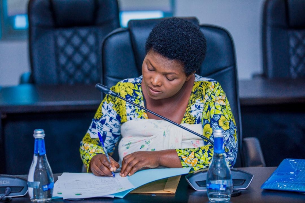 Donatha Tuyizere, 34, a nurse, submitted her candidature for the July parliamentary elections to the National Electoral Commission (NEC) on May, 27. Courtesy