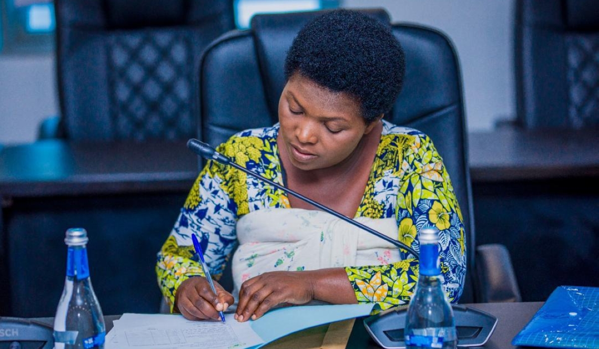 Donatha Tuyizere, 34, a nurse, submitted her candidature for the July parliamentary elections to the National Electoral Commission (NEC) on May, 27. Courtesy