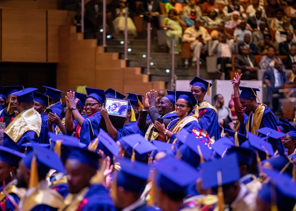 Some of the 1,428 students graduated from University of Kigali during its eighth graduation ceremony  at Intare Arena in Kigali on May 31, 2024. Photos by Dan Gatsinzi