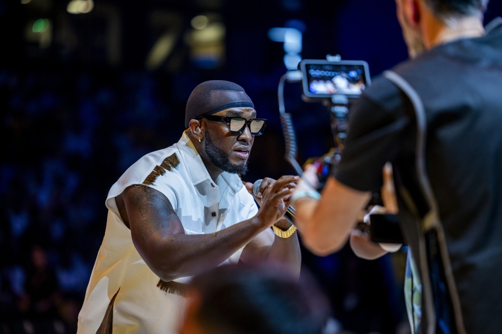 The Ben delivered left BAL final fans entertained during what was his first public performance of 2024 in Rwanda in 2024-Olivier Mugwiza