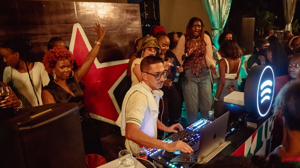 DJ AKio Kwahito on his decks during Strictly Soul party at Atelier du Vin on Friday, May 31-Willy Mucyo 