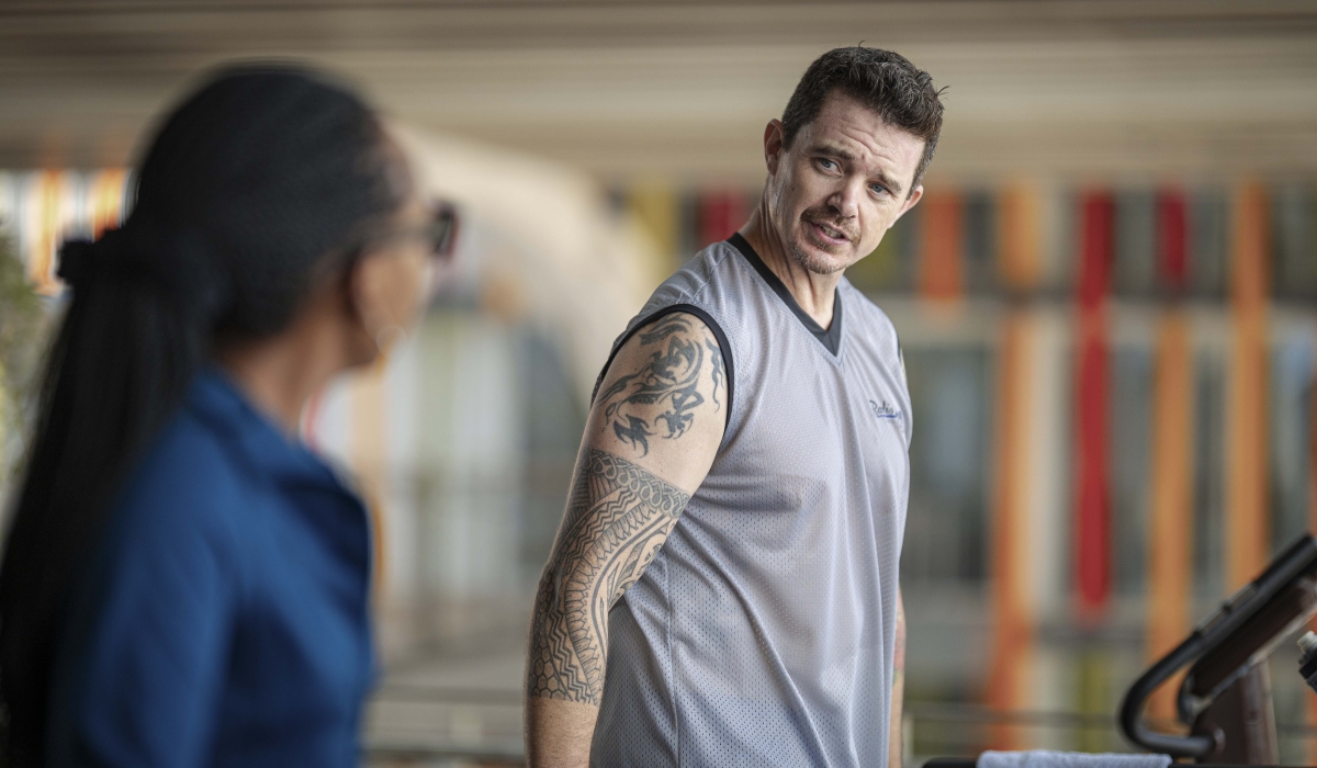 Wildlife photographer, Will Wilson, during a campaign to raise awareness on cancer in Kigali at Kigali Convention Centre. Courtesy