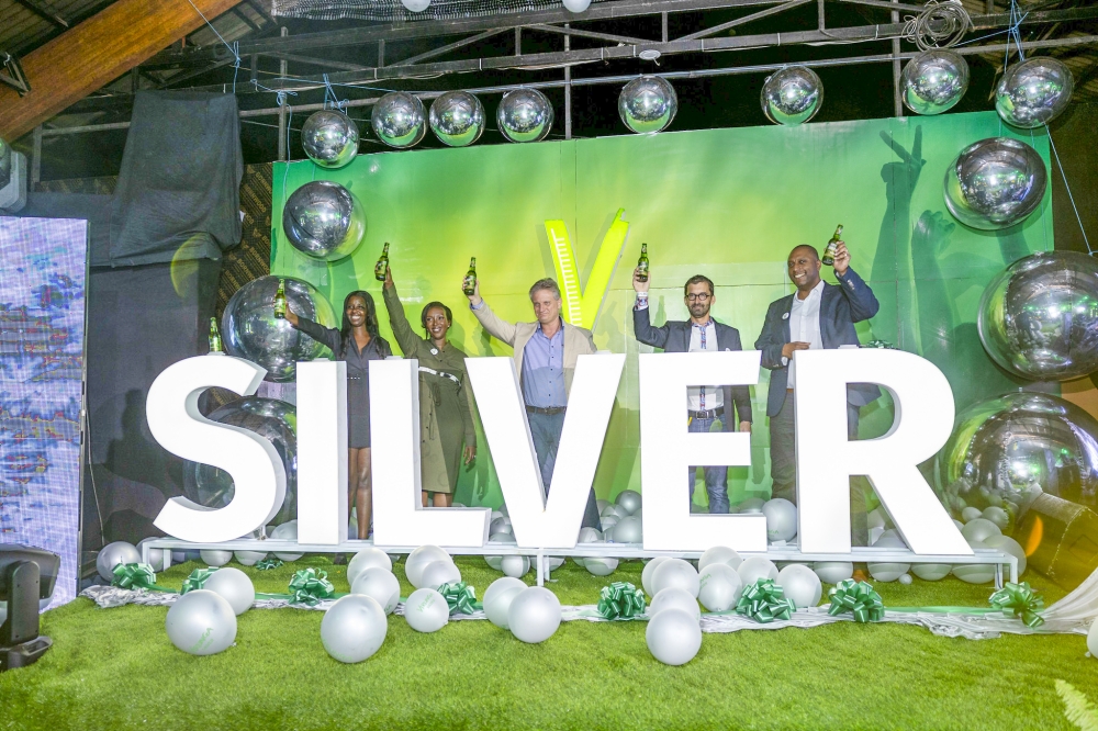 SKOL Brewery (SBL)  officials introduce  &#039;Virunga Silver beer&#039;,  in a spectacular launch party at Mundi Center on June 7. According to the General Manager this new beer, Virunga Silver, embodies our highest standards. It represents our dedication to making outstanding beers for our consumers. All Photos by Christianne Murengerantwari
