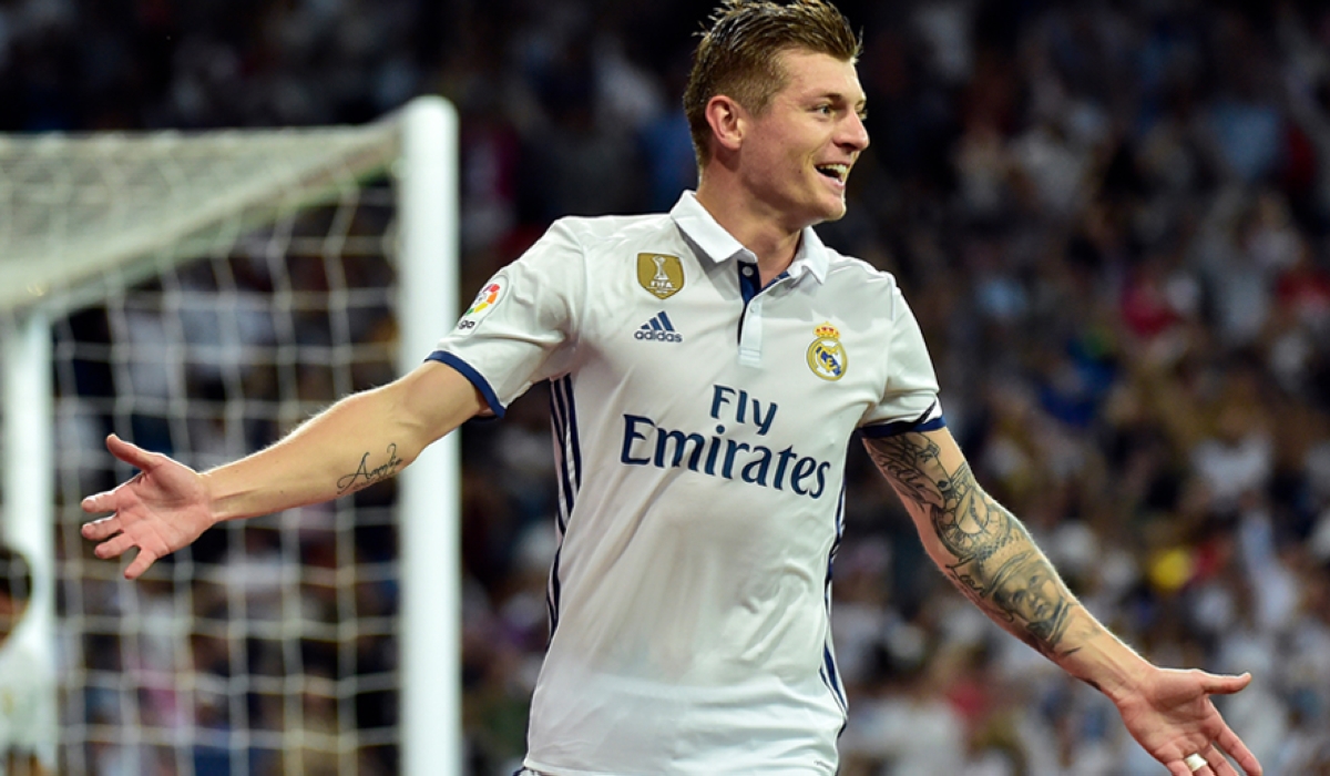 Real Madrid’s Toni Kroos, made a total of 94 passes and completed 91 of them in the final, a 97 per cent completion rate.
