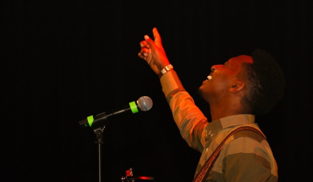 Gospel musician Israel Mbonyi had a night to remember in Brussels in a soldout concert held at Dome Events hall on Saturday, June 8-Photo IGIHE