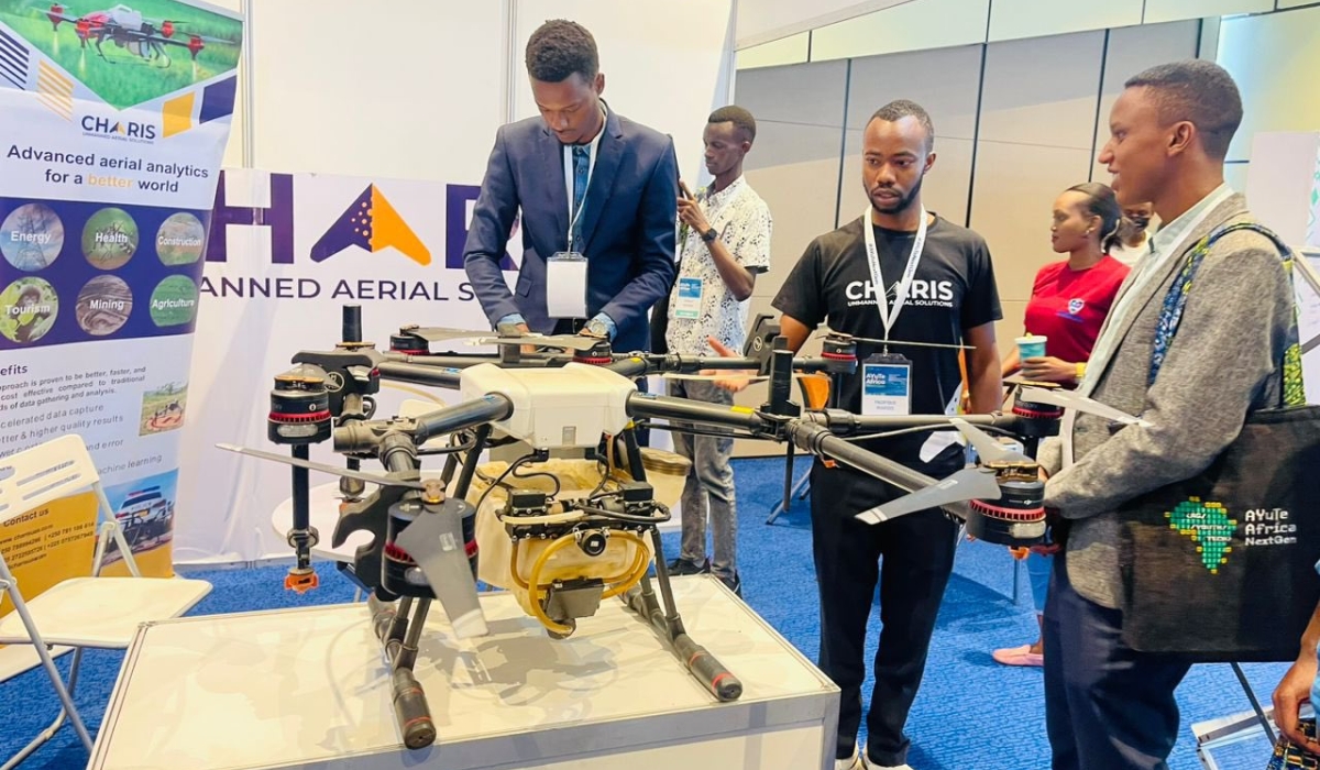 Africa’s young agritech innovators showcase their innovations at the inaugural Agriculture, Youth and Technology (AYuTe) Africa Next Gen conference on June 11. Emmanuel Ntirenganya