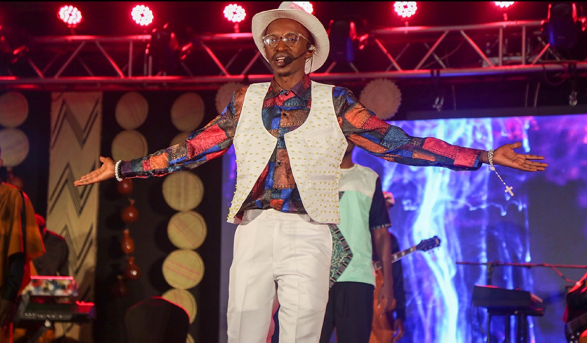 Junior Rumaga, a renowned figure in Rwanda’s growing poetry scene.