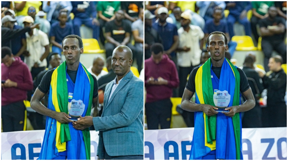 Dylan Kayijuka, was among standout performers at the just-concluded FIBA U18 Zone V tournament. Courtesy