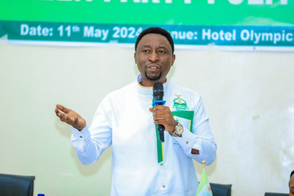 Frank Habineza of the Democratic Green Party will begin his campaign in Bweramvura Cell, Jabana Sector, Gasabo District on Saturday afternoon. Courtesy