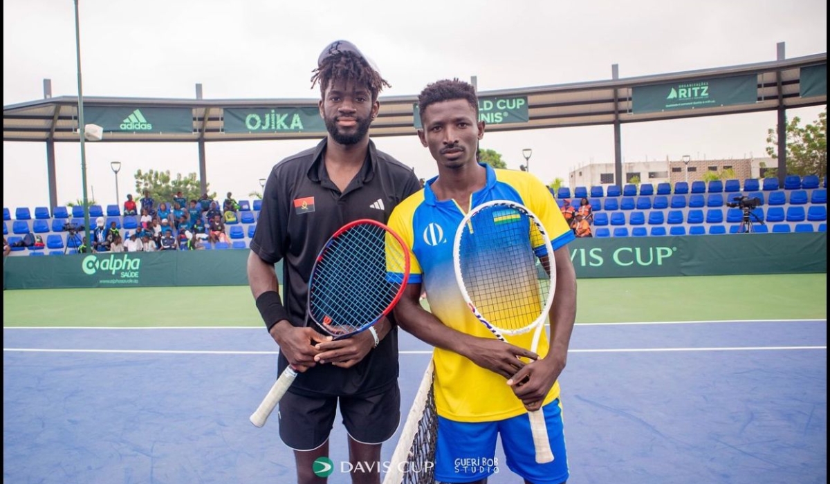 Rwanda&#039;s Ernest Habiyambere before his tie against Angola&#039;s Andre Fernando on Saturday, June 22. He won the tie   6-3, 6-4 but the hosts fought back to win the match 2-1, a result that send Rwanda in Davis Cup Africa Group V-courtesy