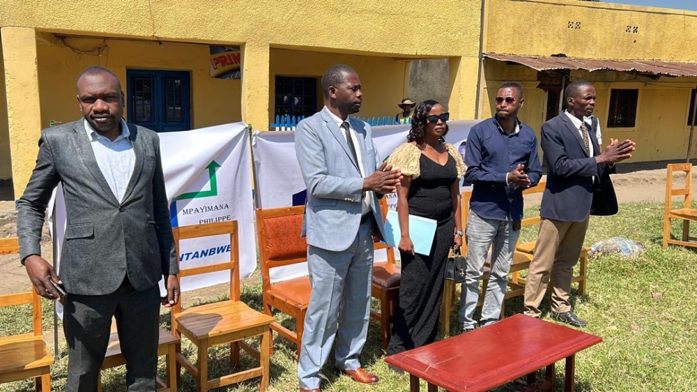 Mpayimana at a campaign rally.