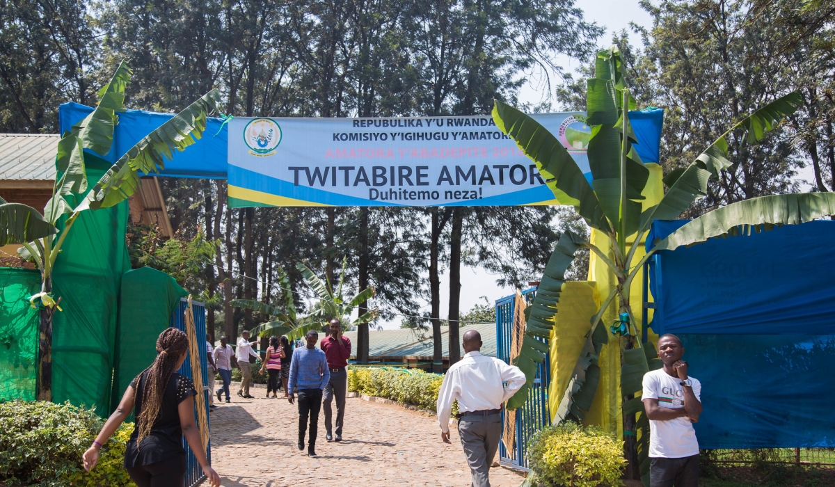 Electoral site at Kimisagara in Nyarugenge District in 2018. Presidential and parliamentary campaigns for the upcoming elections on July 15, 2024. Sam Ngendahimana