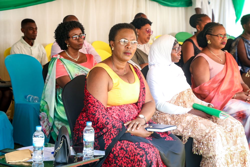 Candidates from the City of Kigali who are vying for seats reserved for women lawmakers in the Chamber of Deputies on Thursday, June 26,
campaigned in Kicukiro. All photos: Courtesy