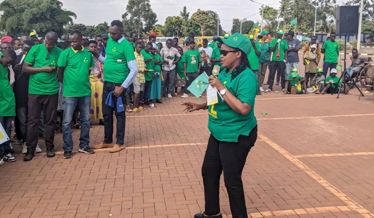 PL memberts joined residents from Huye, Nyaruguru, Nyamagabe and Gisagara at a playground in Huye as the party started its PL memberts joined residents from Huye, Nyaruguru, Nyamagabe and Gisagara at a playground in Huye as the party started its