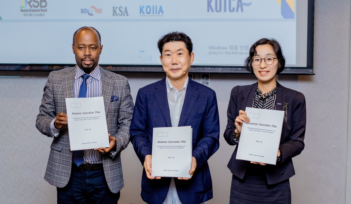 Rwanda Standards Board  in collaboration with Korea International Cooperation Agency  launch the Strengthening Rwanda Industrial Standardisation ICT Capacity (SISIC) project  on Friday, June 28. Emmanuel Dushimimana