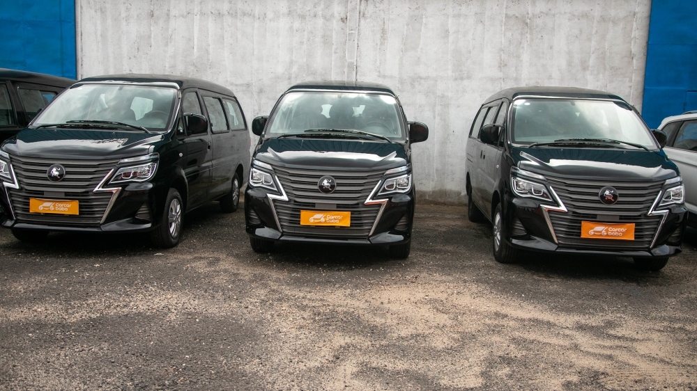 Some electric cars manufactured by Dongfeng Liuzhou Motor, the second-biggest car manufacturer in China, that are sold in Rwanda. Photo: File.