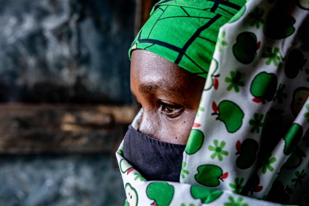 Sophie, a GBV victim, at her home in Rutsiro. Photo: UNDP Rwanda/Alice Kayibanda