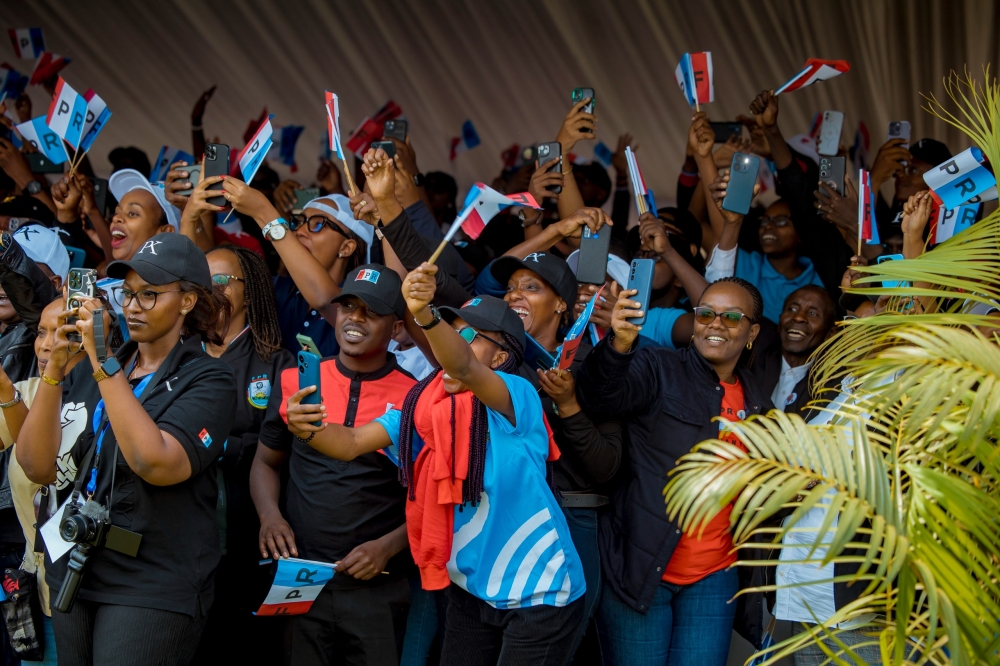 Over 250,000 supporters from Gicumbi District welcomed RPF Chairman and candidate, Paul Kagame in Gicumbi on Tuesday, July 9. Over 250,000 supporters from Gicumbi District welcomed RPF Chairman and candidate, Paul Kagame in Gicumbi on Tuesday, July 9.