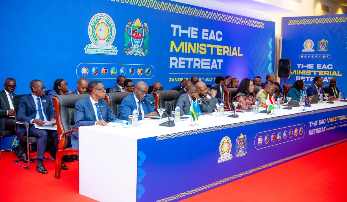 Delegates during the three-day East African Community (EAC) Ministerial Retreat that started on July 6 in Zanzibar, Tanzania. Courtesy