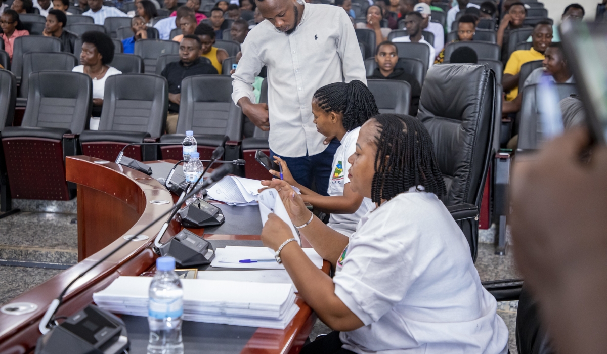 The elections of two parliamentary youth representatives in the Chamber of Deputies took place in Gasabo District in Kigali