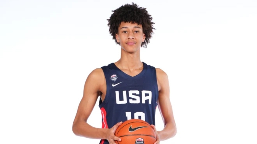 Nate Ament poses for a picture during the USA&#039;s U-18 camp that took place in June. Courtesy