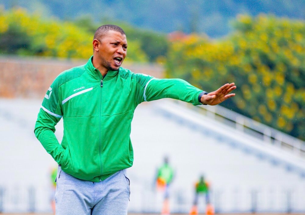 SC Kiyovu head coach Joslin Bipfubusa during a past game at Kigali Pele stadium. Courtesy