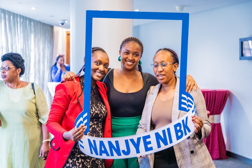 Some of the women who attended Bank of Kigali forum to get information on ‘Women Financing,’ initiative, a loan designed to empower women-led businesses. All photos by Craish Bahizi
