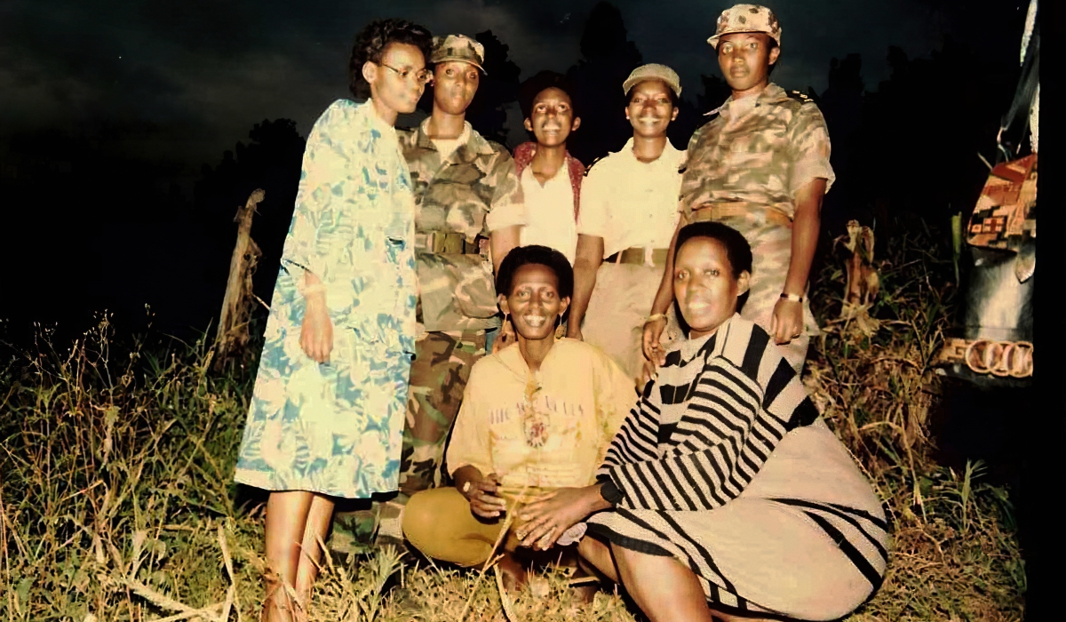 Former RPA fighters pose for a photo during the Liberation war in 1990s. File