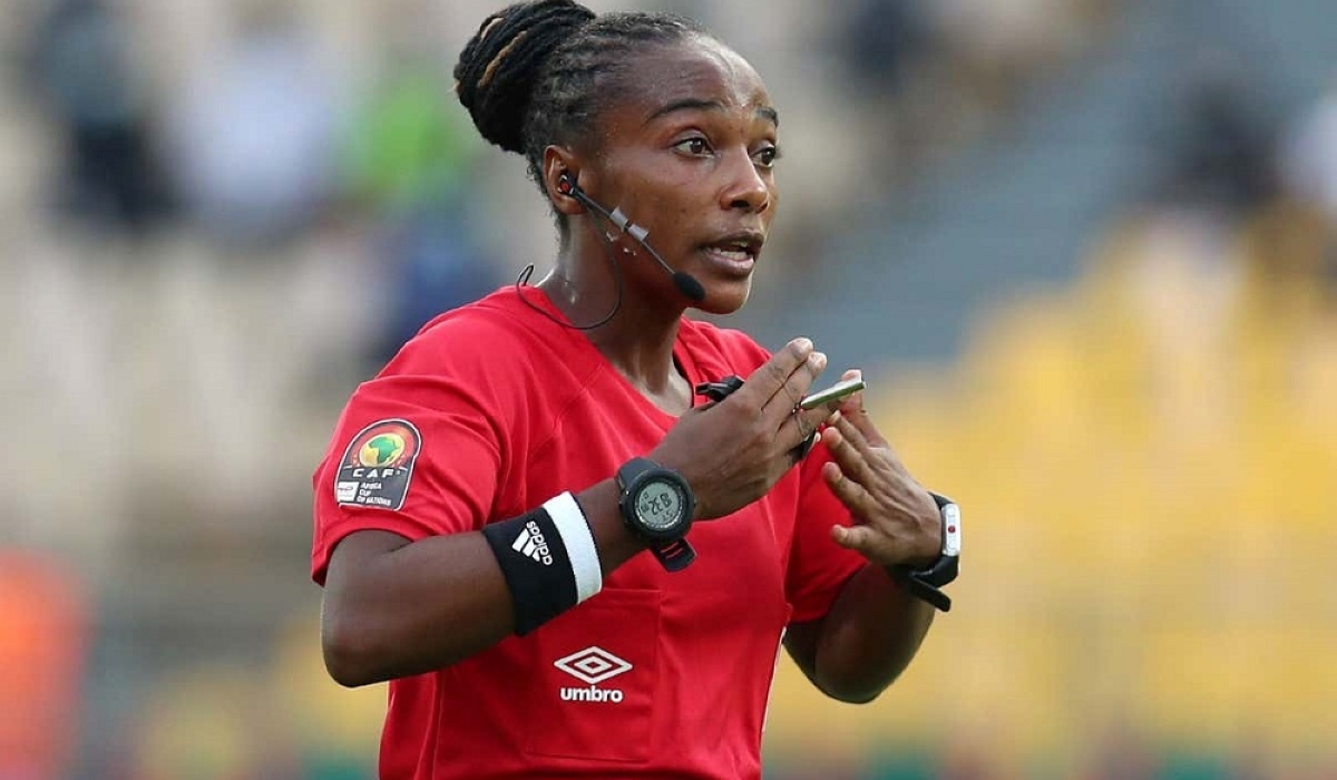 Mukansaga officiating a previous match.