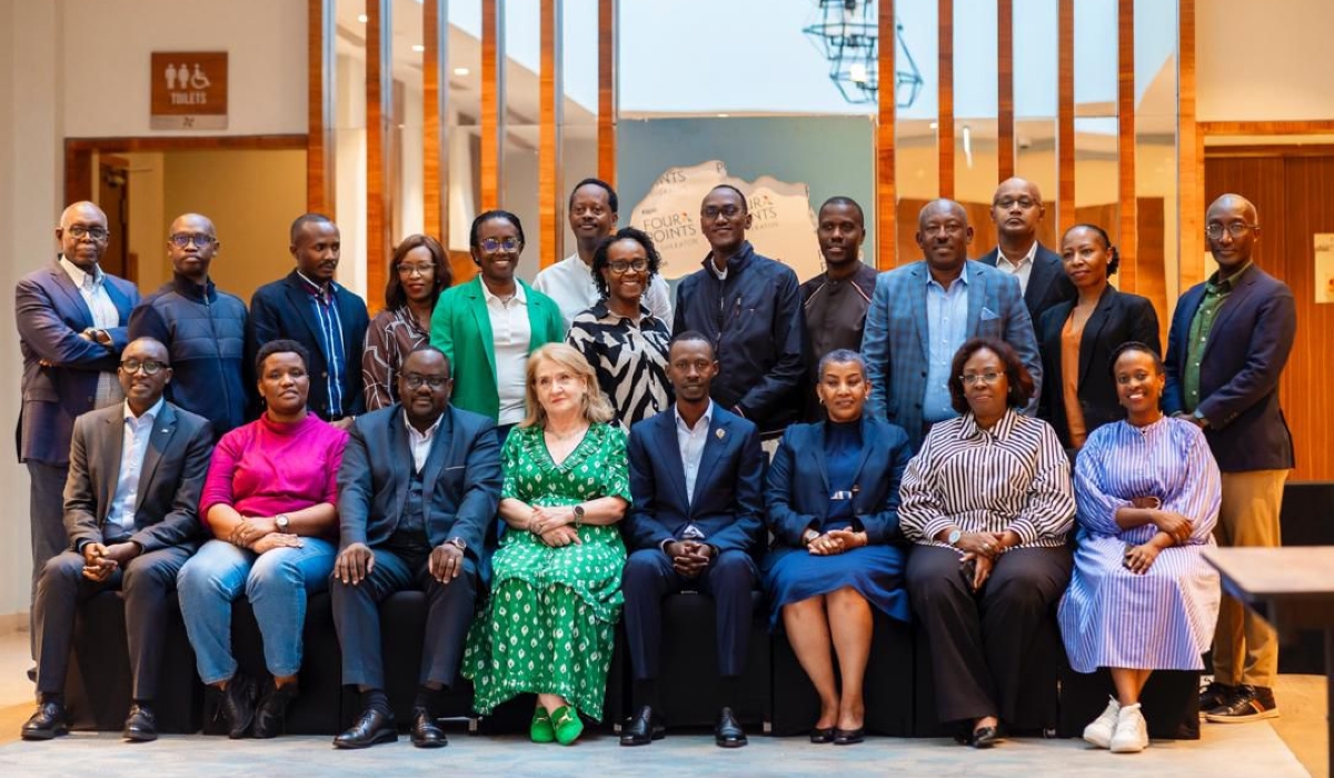 Officials and participants pose for a group photo at a six-day training session on the professionalisation of boards in Rwanda, on Friday, December 6. Courtesy