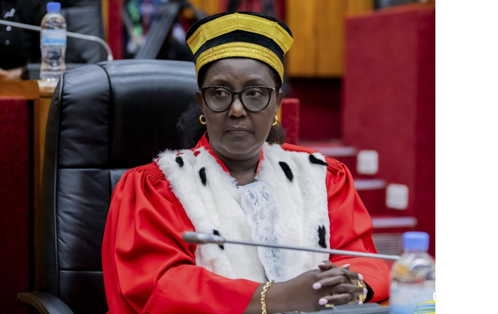 The new  Chief Justice Domitilla Mukantaganzwa took oath of office on Thursday, December 12. RBA