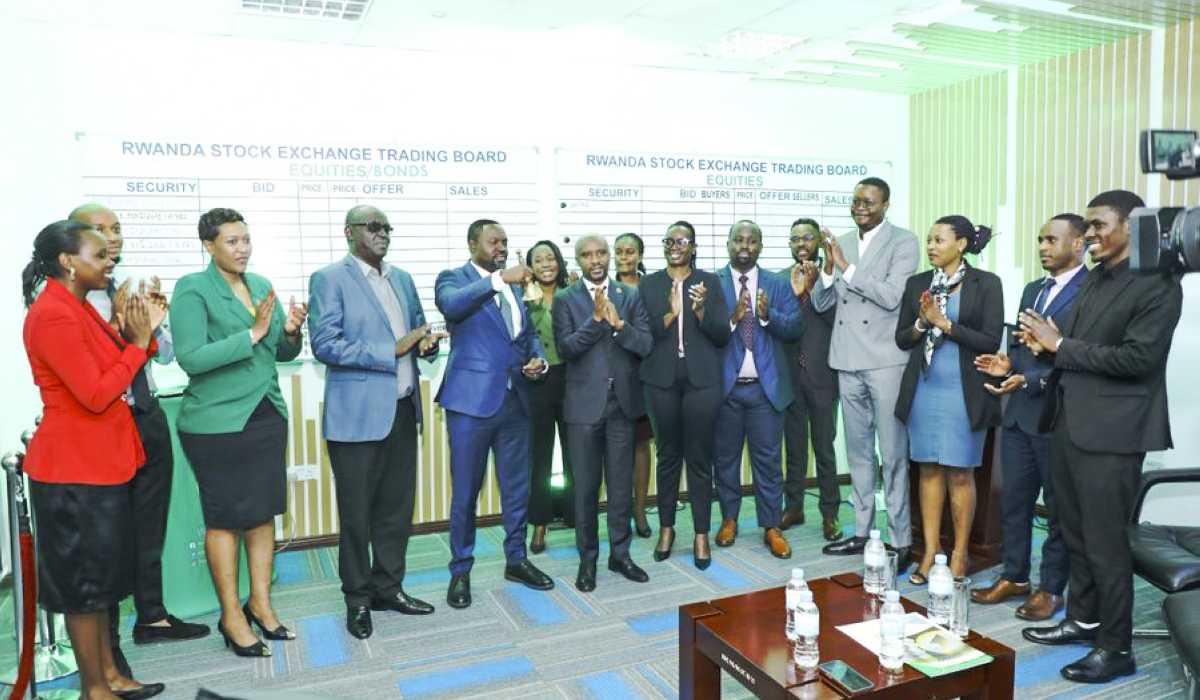 Officials of Rwanda Stock Exchange launch ESG (Environment, Sustainability, Governance) Disclosure Guidance  on December 19. Courtesy