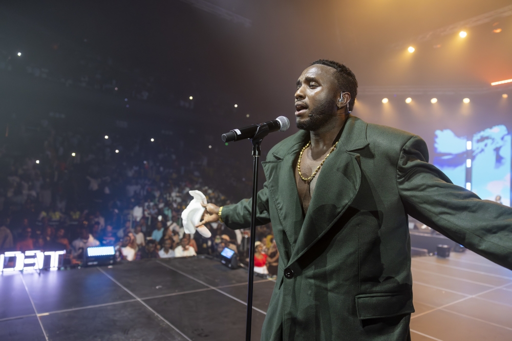 Benjamin Mugisha, at  ‘The New Year Groove’, the event that also served as the official launch of his highly anticipated album, ‘Plenty Love’. 